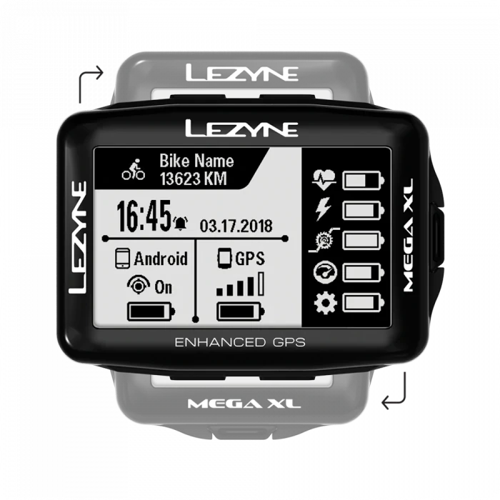 Cycling Computers/Sensors Lezyne Mega XL GPS Cycling Computer 1 Cycling Computers/Sensors Lezyne Mega XL GPS Cycling Computer