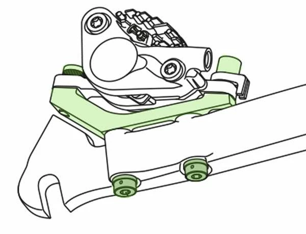 Shimano Disc Brake Mount Adapter SM-MA-160P/DH/140P/DH 1 Shimano Disc Brake Mount Adapter SM-MA-160P/DH/140P/DH