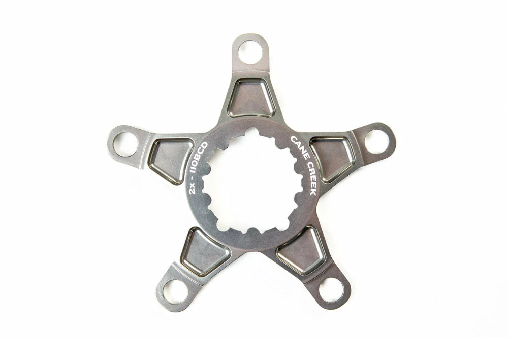 Cane Creek Chainring Spider 2x 32T Compatible / Titanium Grey Ano Drivetrain 1 Cane Creek Chainring Spider 2x 32T Compatible / Titanium Grey Ano Drivetrain