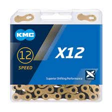 Chain KMC X12 TI-N Gold/Jet Black